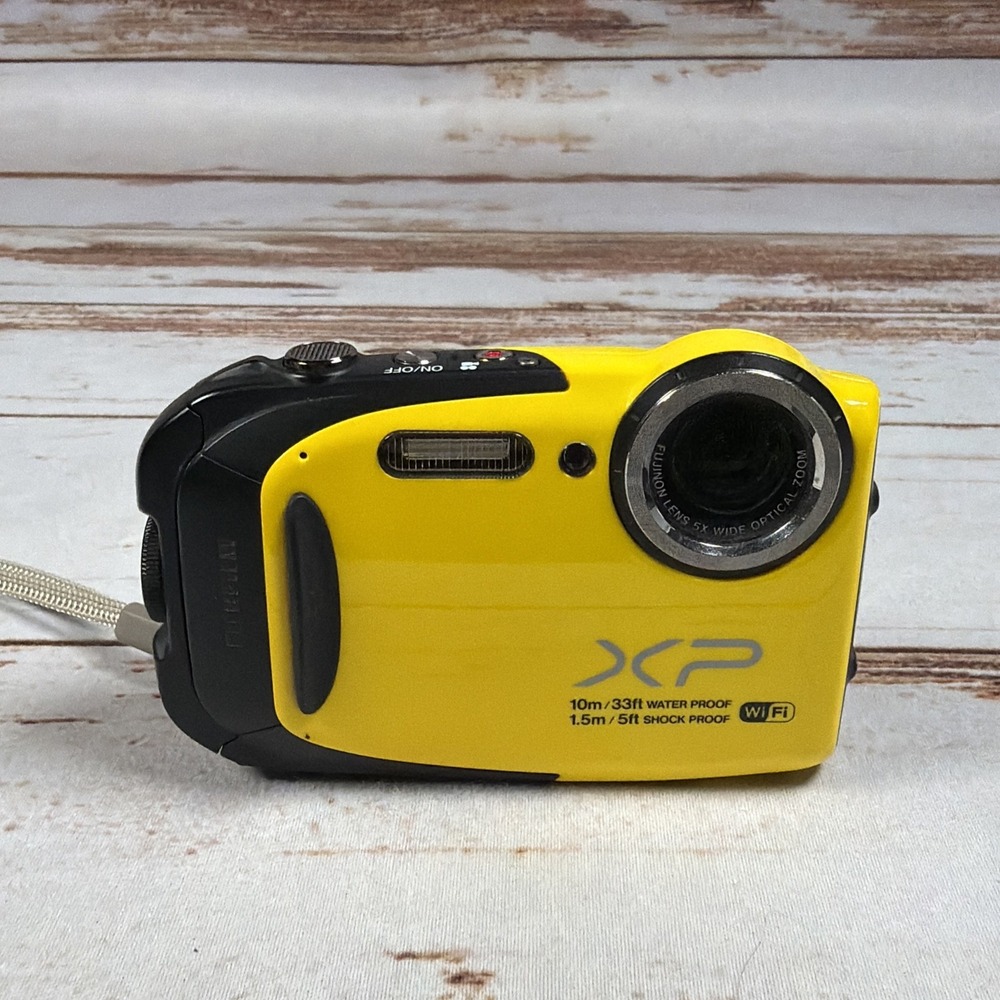 Fujifilm FinePix XP70 16.4MP Tough Digital Camera Yellow FOR PARTS Or Repair